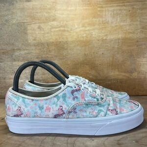 Vans Authentic Mermaid GLITTER Low Womens Size 7.5 Shoes Sneakers Pink Blue